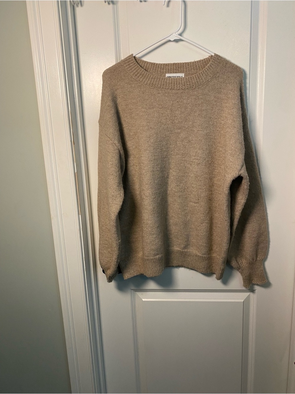 NWT Princess Polly Crewneck Sweater in Taupe Beige
